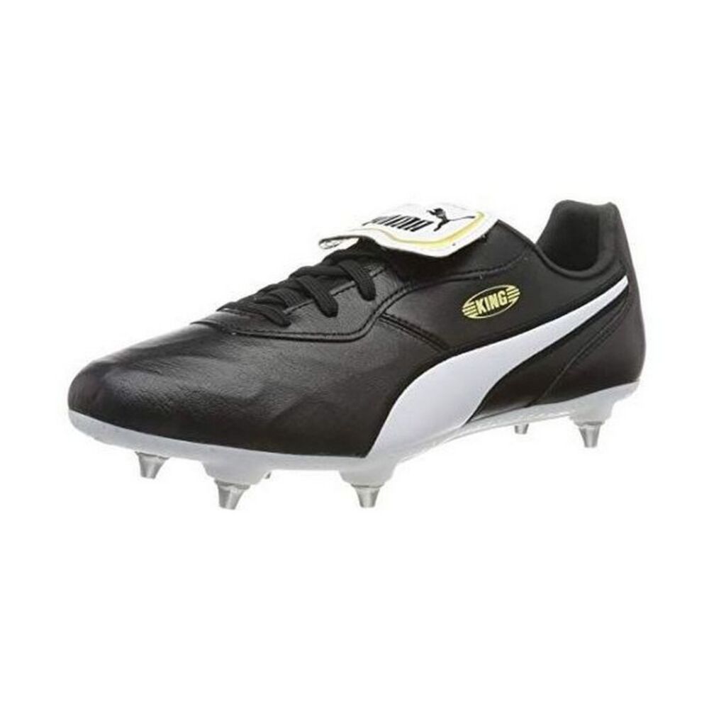 Puma Mens King Top Leather Soccer Cleats / Black/White